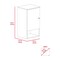 Tuhome St. Angelo Medicine Cabinet, Two Internal Shelves, Single Door, One Shelf, Light Oak/White GDB7120 - alternate 5